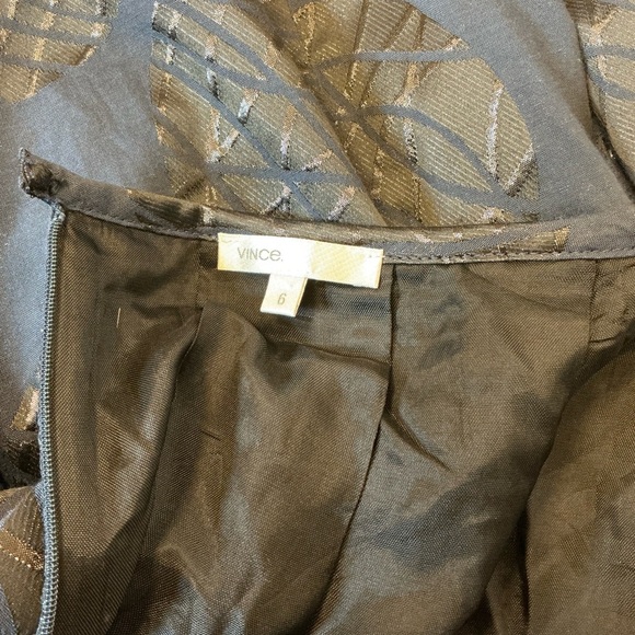 Vince Navy A-Line Skirt with Black Pattern - Picture 2 of 4